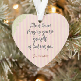 Personalisiertes Gebetsangebot Ornament