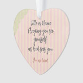 Personalisiertes Gebetsangebot Ornament (Vorderseite)