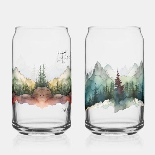 Personalisiertes Gebirgsbier Dosenglas (Rechts)