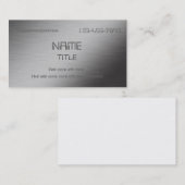 Personalisiertes gebürstetes Metall Visitenkarte (Vorne/Hinten)
