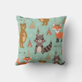 Personalisiertes gebürtiges Waldfreund-Kissen Kissen (Rückseite)