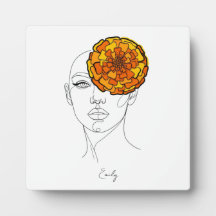 Personalisiertes Geburtsblumenporträt Oktober