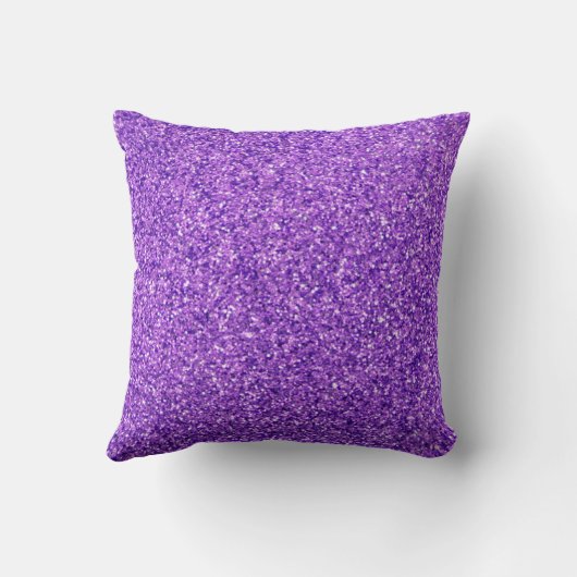 Personalisiertes Geburtshaus Einhorn Lila Glitzer Kissen (Rückseite)