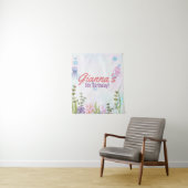 Personalisiertes Geburtsschild unter dem Meer Wandteppich (Beispiel)