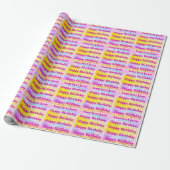 Personalisiertes Geburtstags-Geschenkpapier Geschenkpapier (Ungerollt)