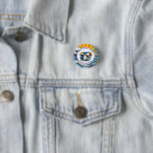 Personalisiertes Geburtstags-Nautik-Pop-Art Button (Beispiel)