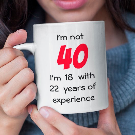 Personalisiertes Geburtstagsalter Kaffeetasse
