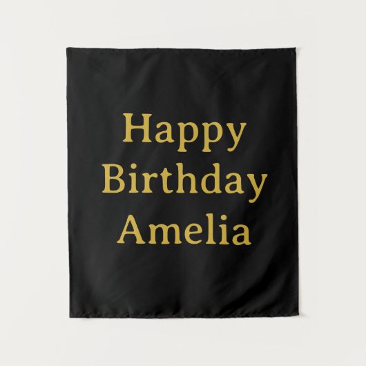 Personalisiertes Geburtstagsbanner mit individuell Wandteppich (Vorderseite)