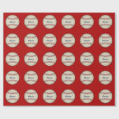 Personalisiertes Geburtstagsbaseball-Wrapping-Papi Geschenkpapier (Flach)