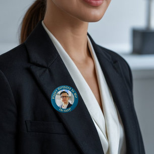 Personalisiertes Geburtstagsfoto, Ihr Bildabzeiche Button