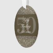 Personalisiertes Geburtstagsgeschenk 50. Ornament (Vorderseite)