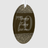 Personalisiertes Geburtstagsgeschenk 70. Ornament (Vorderseite)