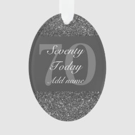 Personalisiertes Geburtstagsgeschenk 70. Ornament