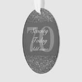 Personalisiertes Geburtstagsgeschenk 70. Ornament (Vorderseite)