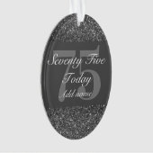 Personalisiertes Geburtstagsgeschenk 75. Ornament (Vorderseite)