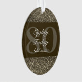 Personalisiertes Geburtstagsgeschenk 80. Ornament (Vorderseite)