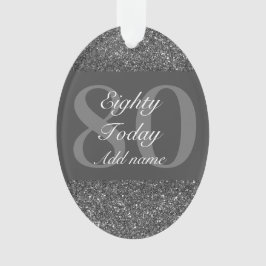 Personalisiertes Geburtstagsgeschenk 80. Ornament