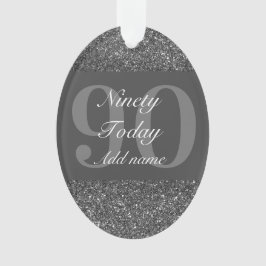 Personalisiertes Geburtstagsgeschenk 90. Ornament