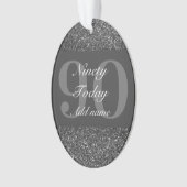 Personalisiertes Geburtstagsgeschenk 90. Ornament (Vorderseite)