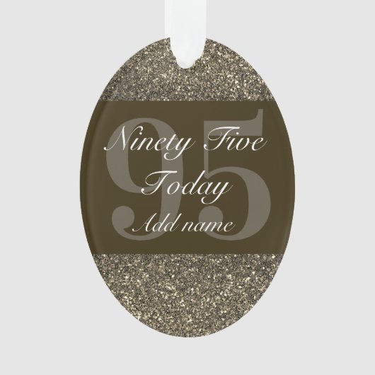 Personalisiertes Geburtstagsgeschenk 95. Ornament (Vorderseite)