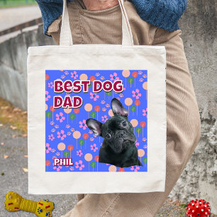 Personalisiertes Geburtstagsgeschenk für Hundepapa Tragetasche
