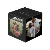 Personalisiertes Geburtstagsgeschenk mit benutzerd Würfel (Rückseite Schrägansicht)