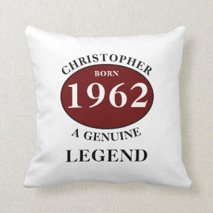 Personalisiertes Geburtstagsgeschenk Name Jahr Geb Kissen