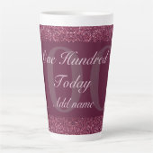 personalisiertes Geburtstagsgeschenk Tasse 100. (Vorderseite)