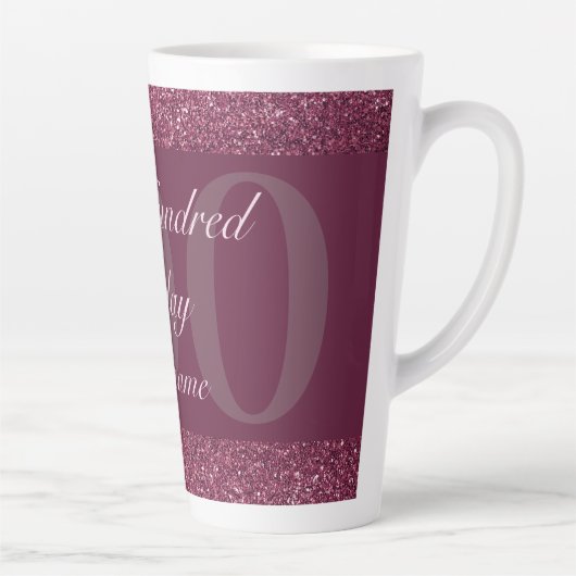 personalisiertes Geburtstagsgeschenk Tasse 100. (Rechts)