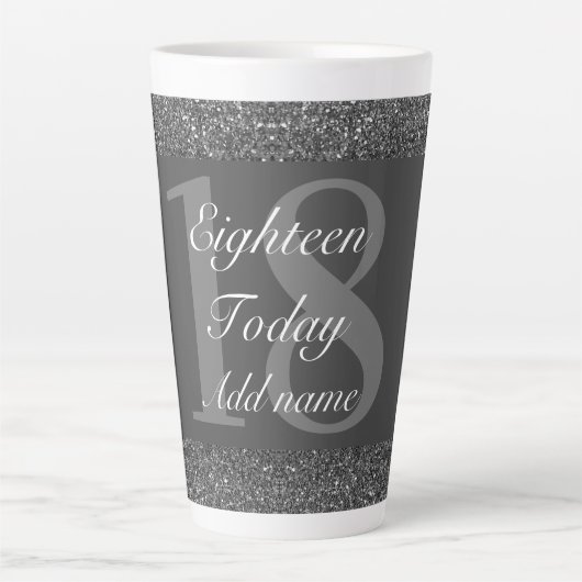 personalisiertes Geburtstagsgeschenk Tasse 18. (Vorderseite)