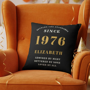 Personalisiertes Geburtstagsgeschenk zum 50. 1976 Kissen