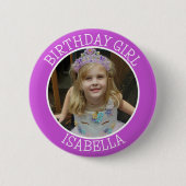 Personalisiertes Geburtstagskind | Name und Foto Button (Vorderseite)