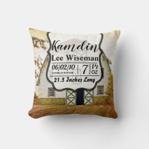 Personalisiertes Geburtstagskissen Sunset Barn Cou Kissen