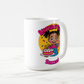 Personalisiertes Geburtstagsmädchen Kaffeetasse (VorderseiteRechts)