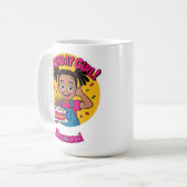 Personalisiertes Geburtstagsmädchen Kaffeetasse (Vorderseite Links)
