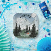 Personalisiertes Geburtstagsparty Tellers Camping Pappteller (Party)