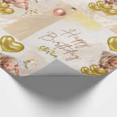 Personalisiertes Geburtstagswrapper Geschenkpapier (Ecke)
