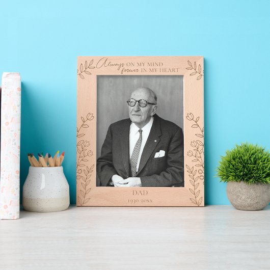 Personalisiertes Gedächtnis zu lieben Geätzte Rahmen