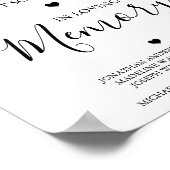 Personalisiertes Gedächtnisfest Poster (Ecke)