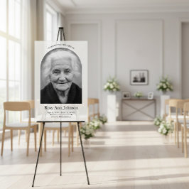 Personalisiertes Gedenk Funeral Foto Acrylschild