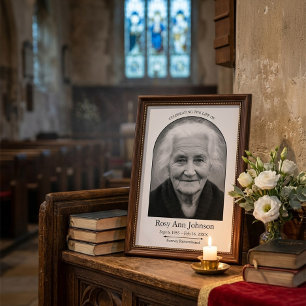 Personalisiertes Gedenk-Funeral-Foto-Poster Fotodruck