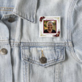 Personalisiertes Gedenken Erinnern | Foto Button (Beispiel)