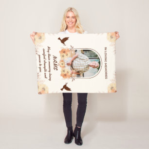 Personalisiertes Gedenken mit Foto In Liebe Erinne Fleecedecke