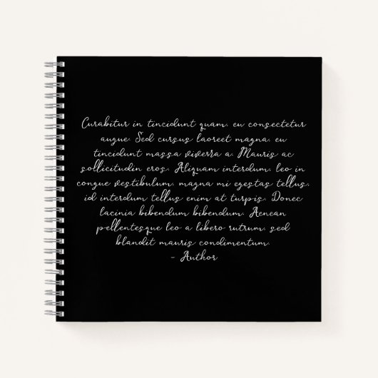 Personalisiertes Gedicht, Liedtext, Zitat Notizblock (Vorderseite)