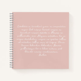 Personalisiertes Gedicht, Liedtext, Zitat Notizblock