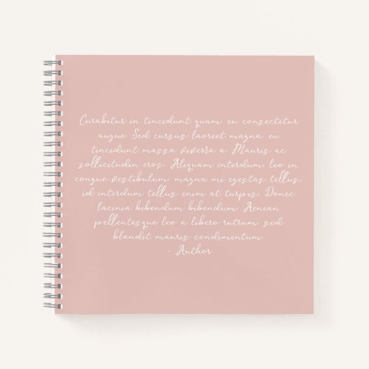 Personalisiertes Gedicht, Liedtext, Zitat Notizblock (Vorderseite)