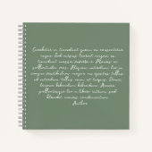 Personalisiertes Gedicht, Liedtext, Zitat Notizblock (Vorderseite)