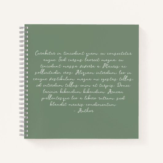 Personalisiertes Gedicht, Liedtext, Zitat Notizblock (Vorderseite)