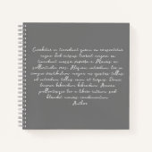 Personalisiertes Gedicht, Liedtext, Zitat Notizblock (Vorderseite)