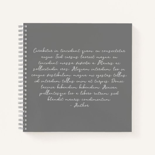 Personalisiertes Gedicht, Liedtext, Zitat Notizblock (Vorderseite)